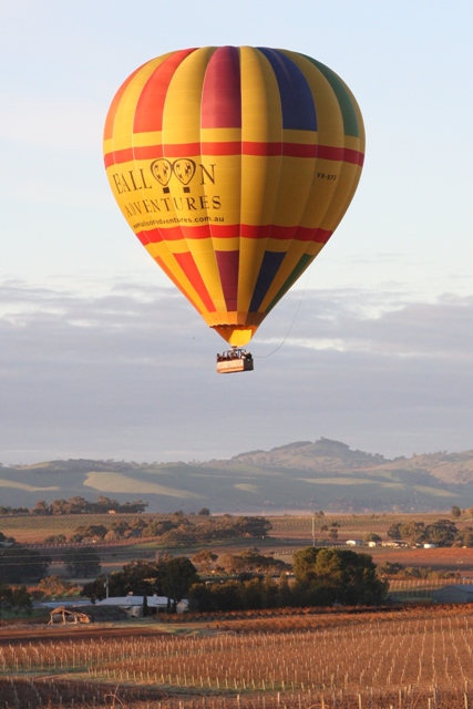 1 Hour Sunrise Balloon Flight with Barossa breakfast