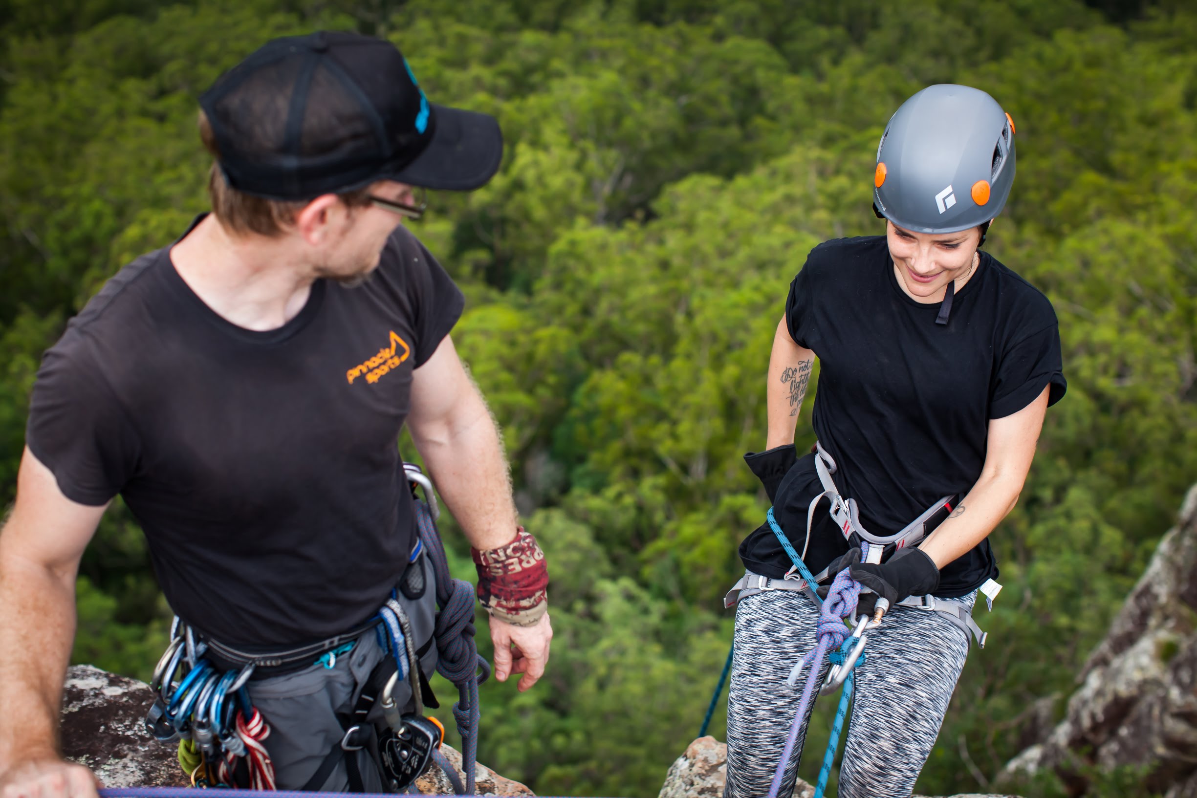 Abseiling Mount Ngungun (Glasshouse Mountains)