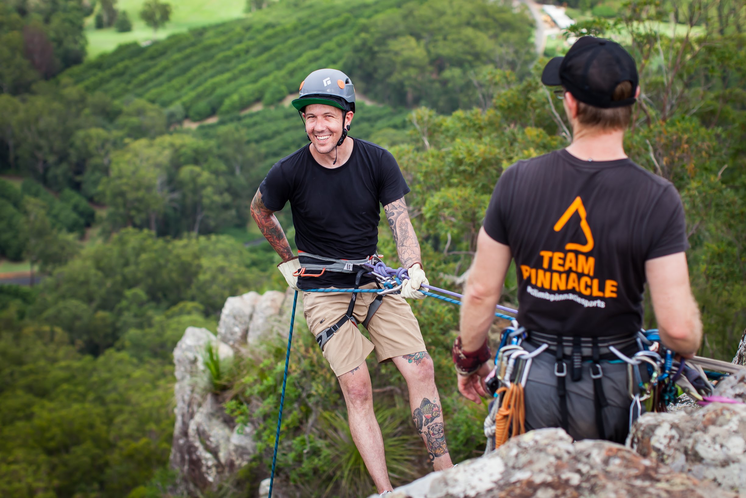 Abseiling Mount Ngungun (Glasshouse Mountains)