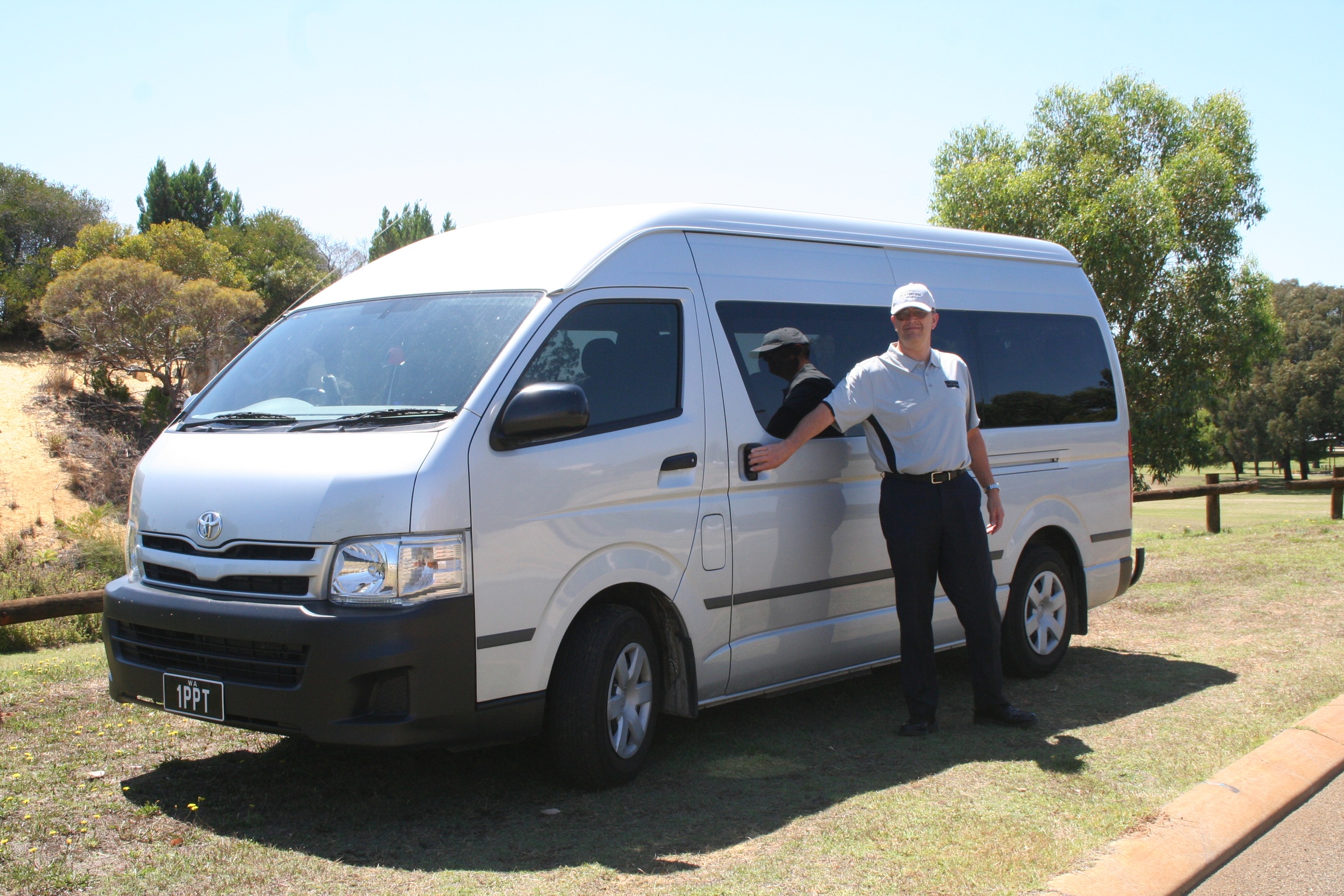 Hire our Modern 13 seater minibus and driver for the day-sit back and relax and let us do the driving