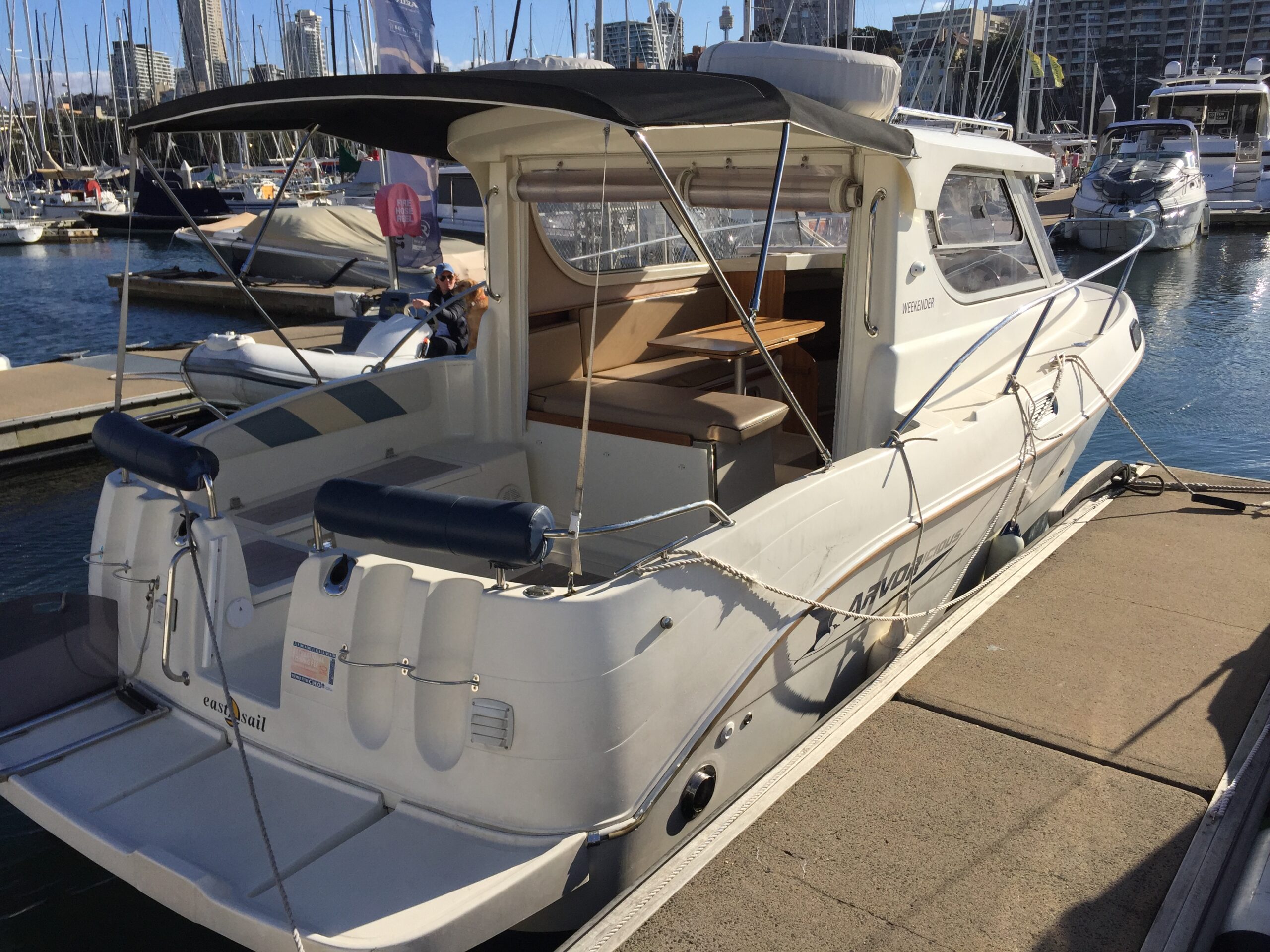 Self Drive Boat Hire Arvor 23 No license Required for up to 7 persons