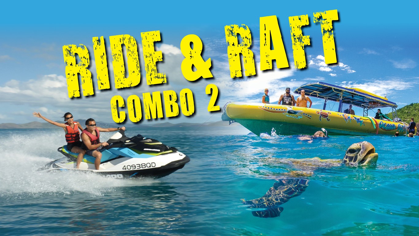 RIDE AND RAFT COMBO 2 - JETSKI AND OCEAN RAFTING PACKAGE