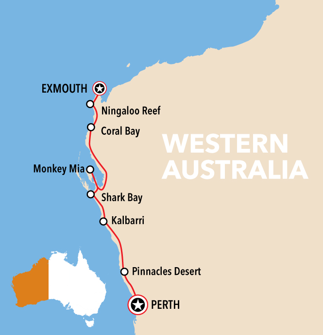Autopia Tours: Perth to Exmouth 6 Day Coral Coaster - Standard Double Room