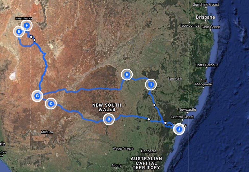 9 Days Cameron Corner Country Macquarie Marshes Menindee Lakes Broken Hill Tibooburra Darling River NSW Outback Tour