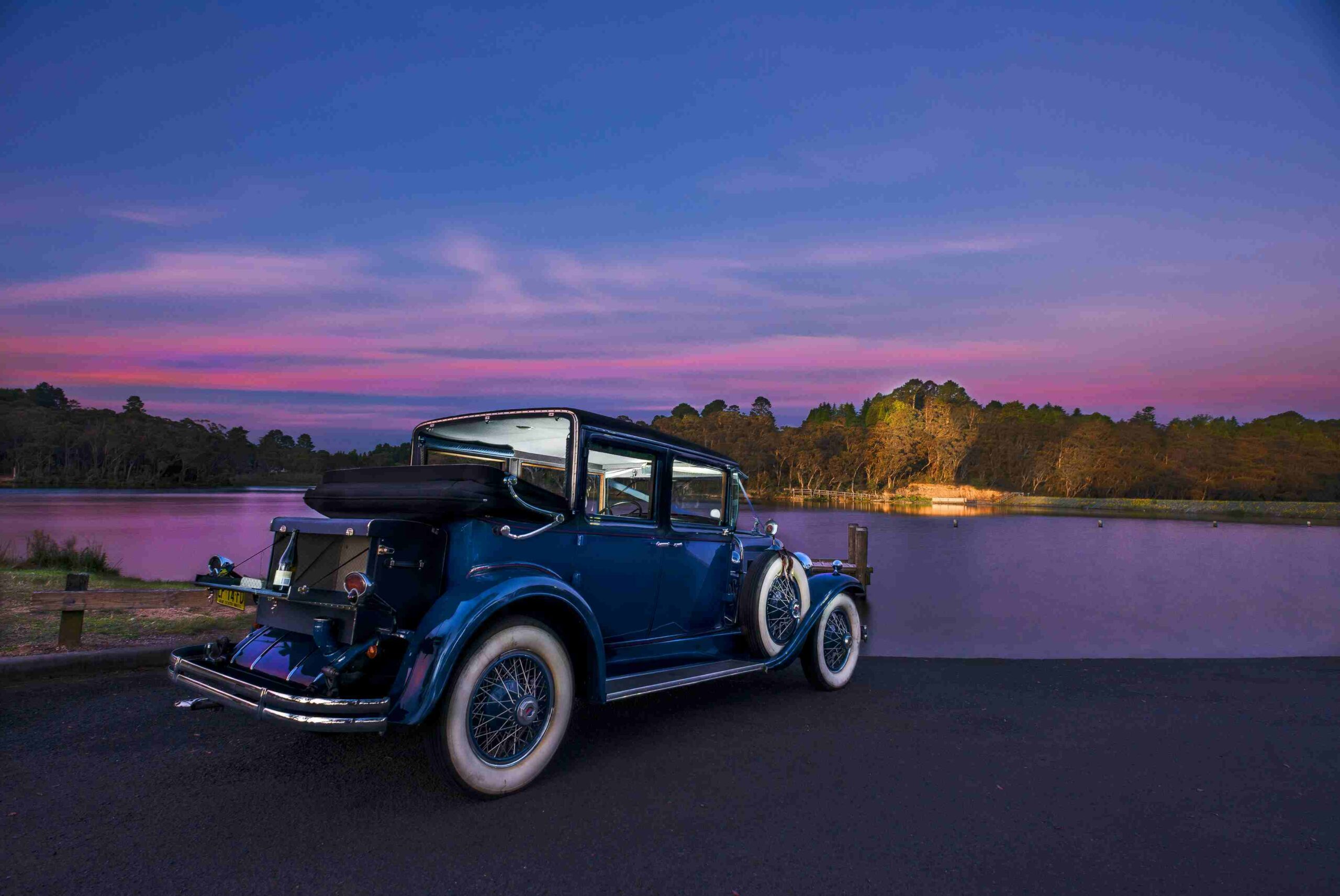 Three hour Blue Mountains Tour in one of our Vintage 1929 Cadillac LaSalles with a luxurious picnic.