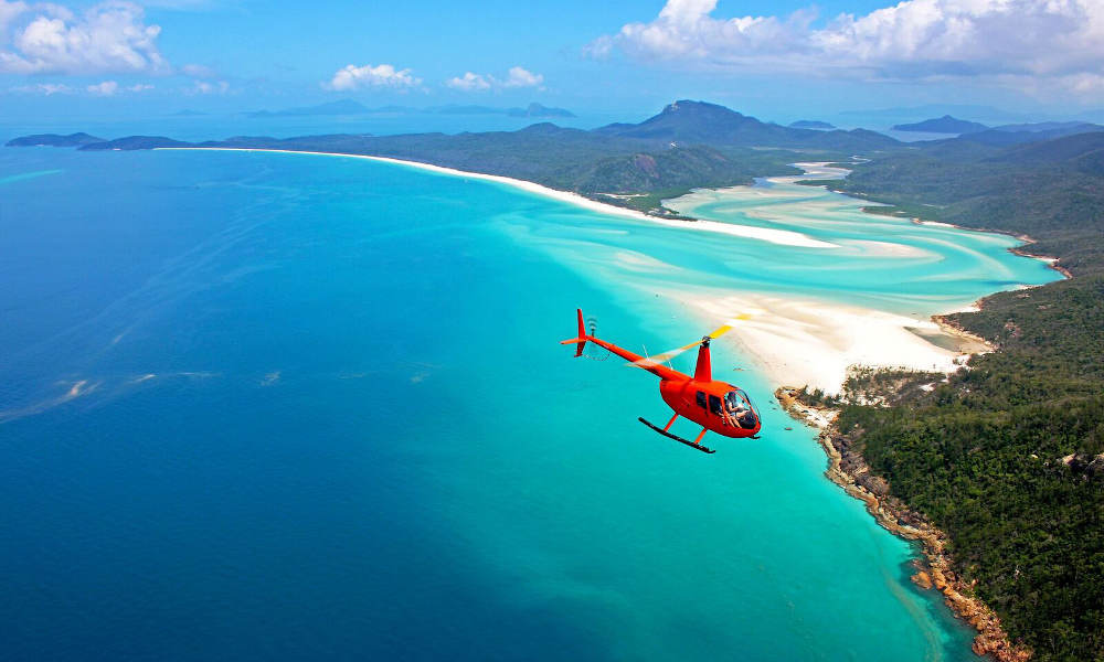 2 Hour Whitehaven Beach Helicopter Flight