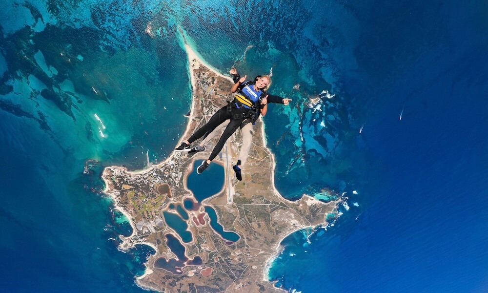 14,000ft Tandem Skydive over Rottnest Island