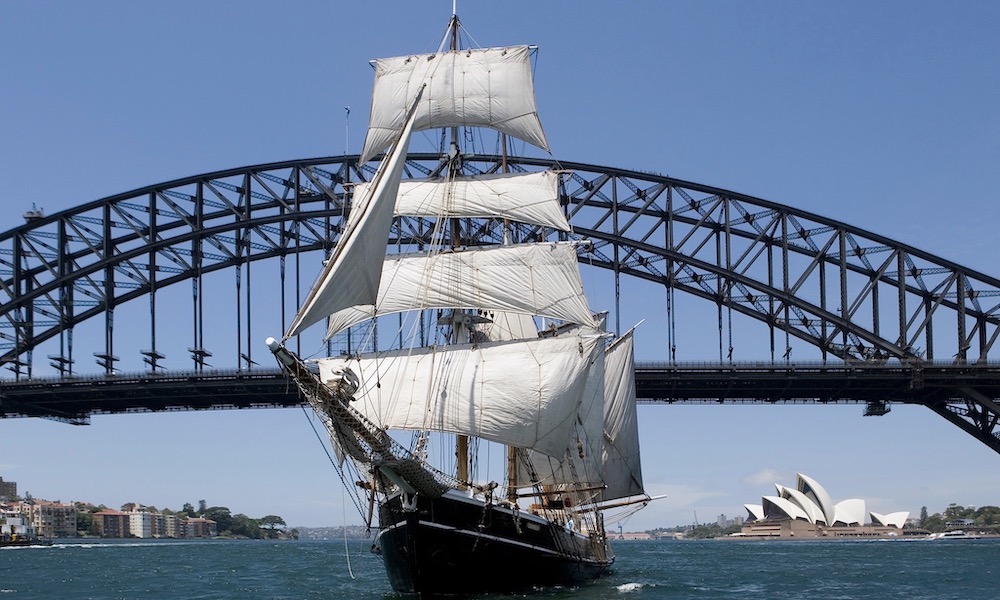 Sydney Harbour Wine and Canapes Tall Ship Cruise