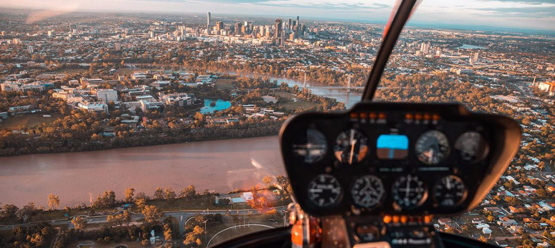 Brisbane City Twilight Helicopter Flight