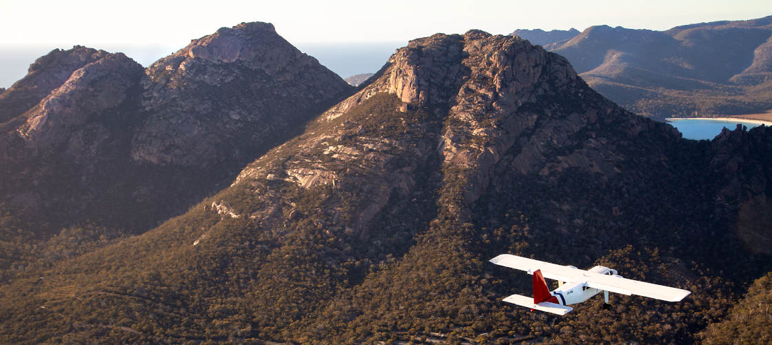 Wineglass Bay and Wildlife Tour with Scenic Flights from Hobart