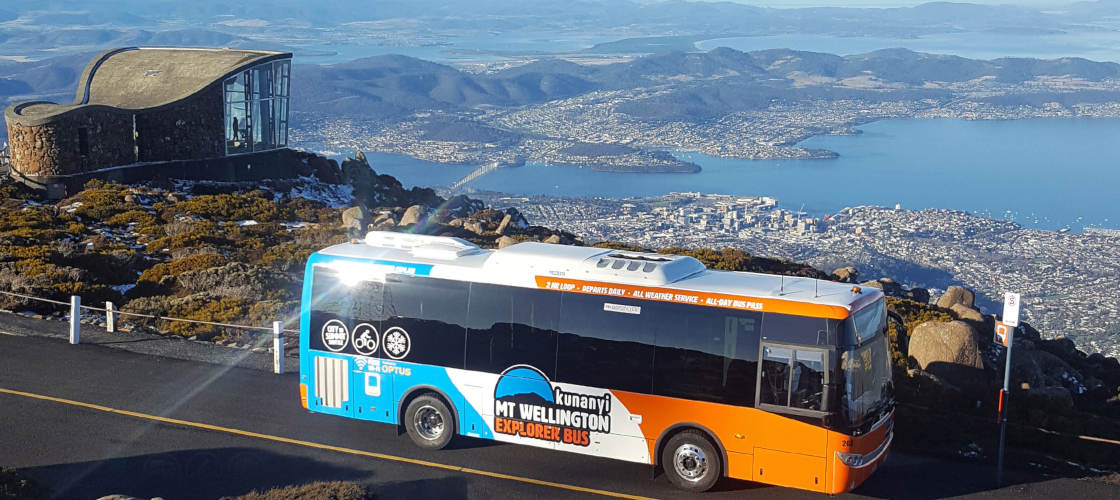 kunanyi Mt Wellington Explorer Bus 2 Hour Return Tour