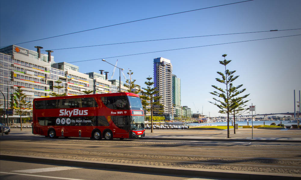 SkyBus Tullamarine Airport to Southbank or Docklands
