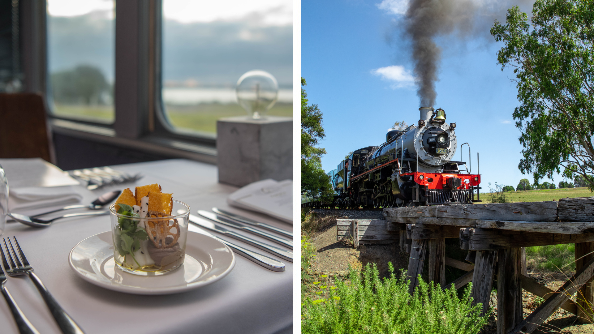 Q Class – Table for 3 (departs Queenscliff – Steam)