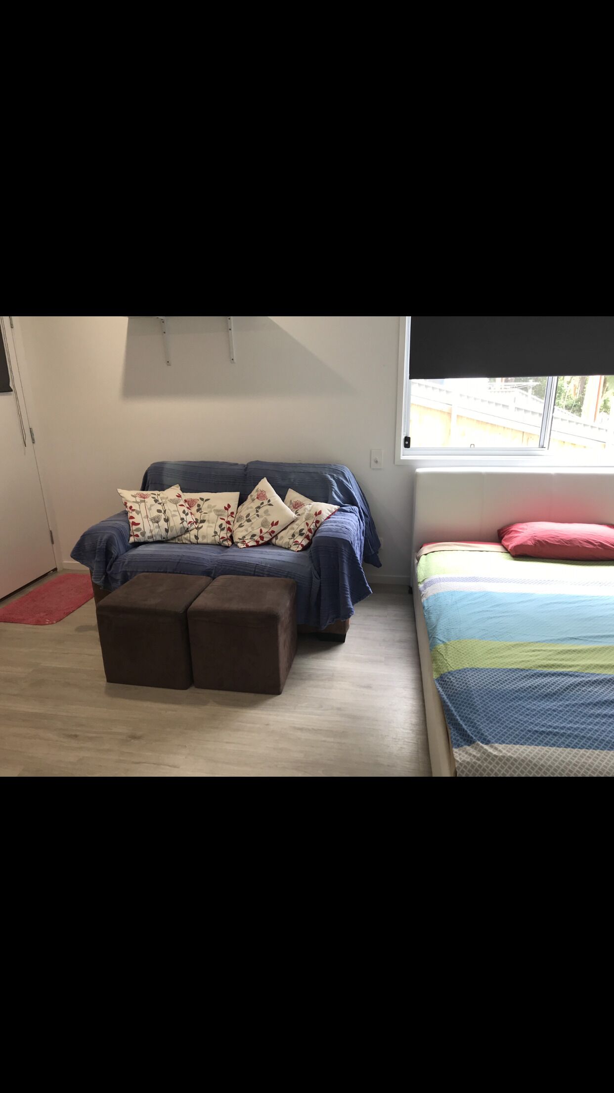 Fully self contained studio apartment with separate laundry/bathroom.