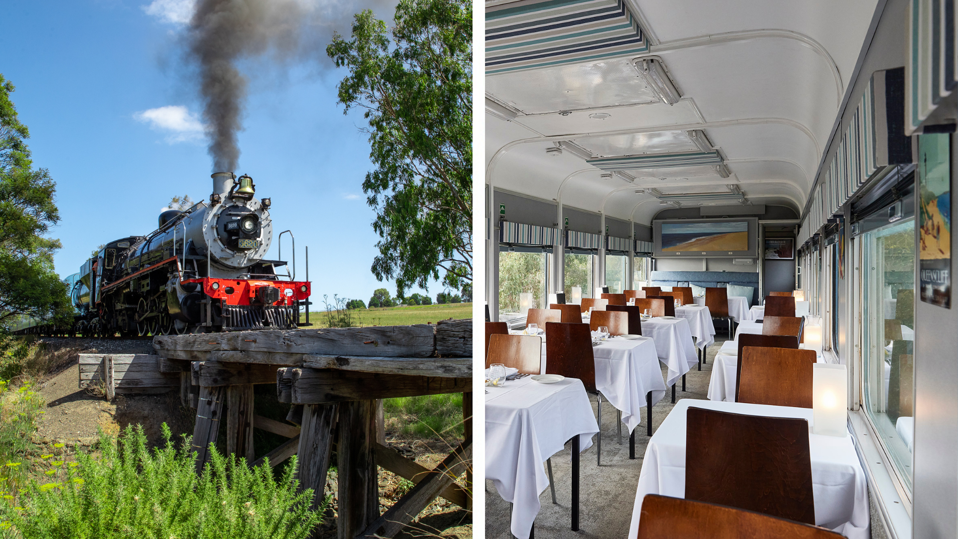 Q Class – Table for 2 (departs Queenscliff – Steam)