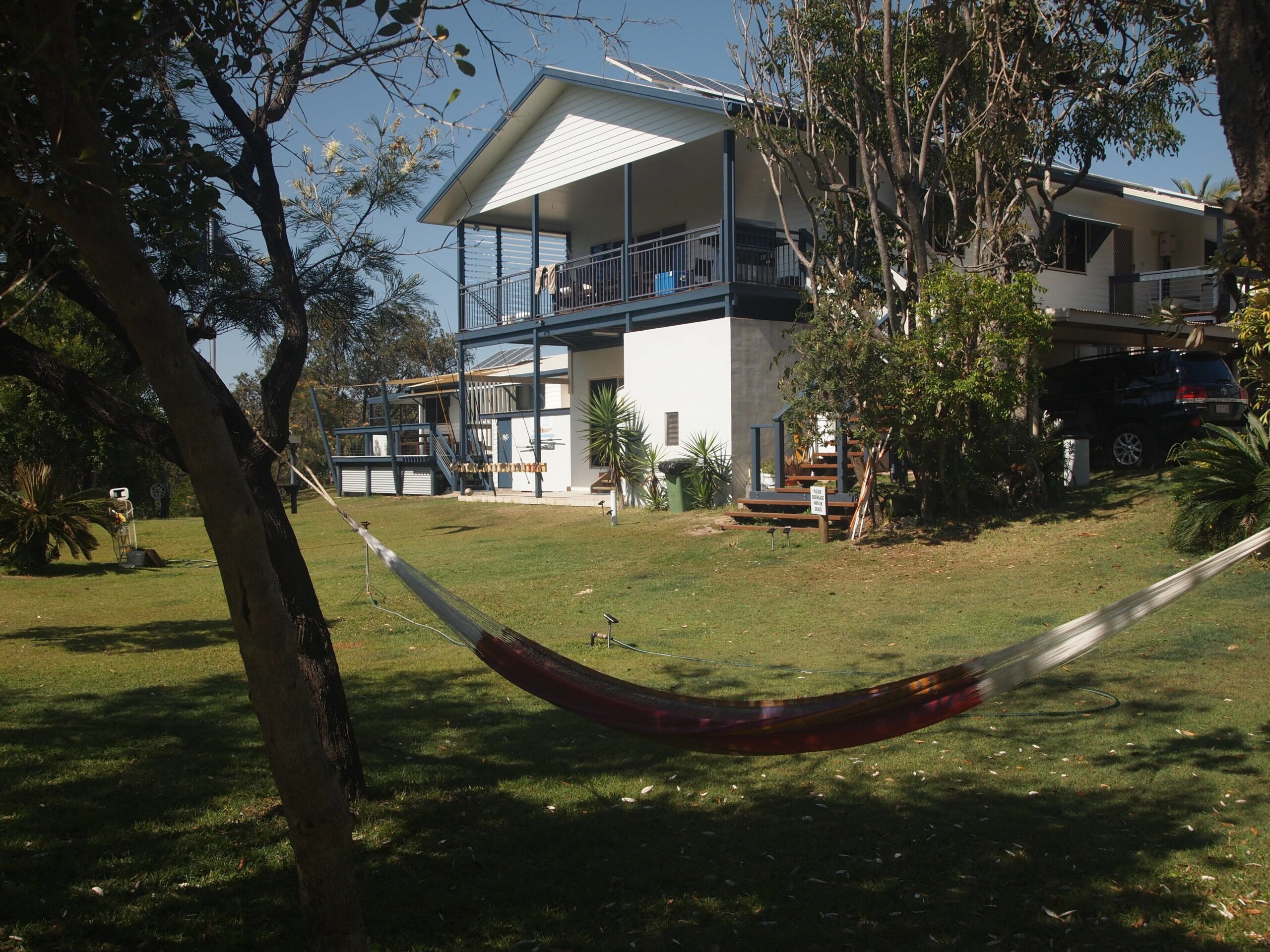 Pipis at Poyungan, "The Shores" one of the few beachfront homes on Fraser island