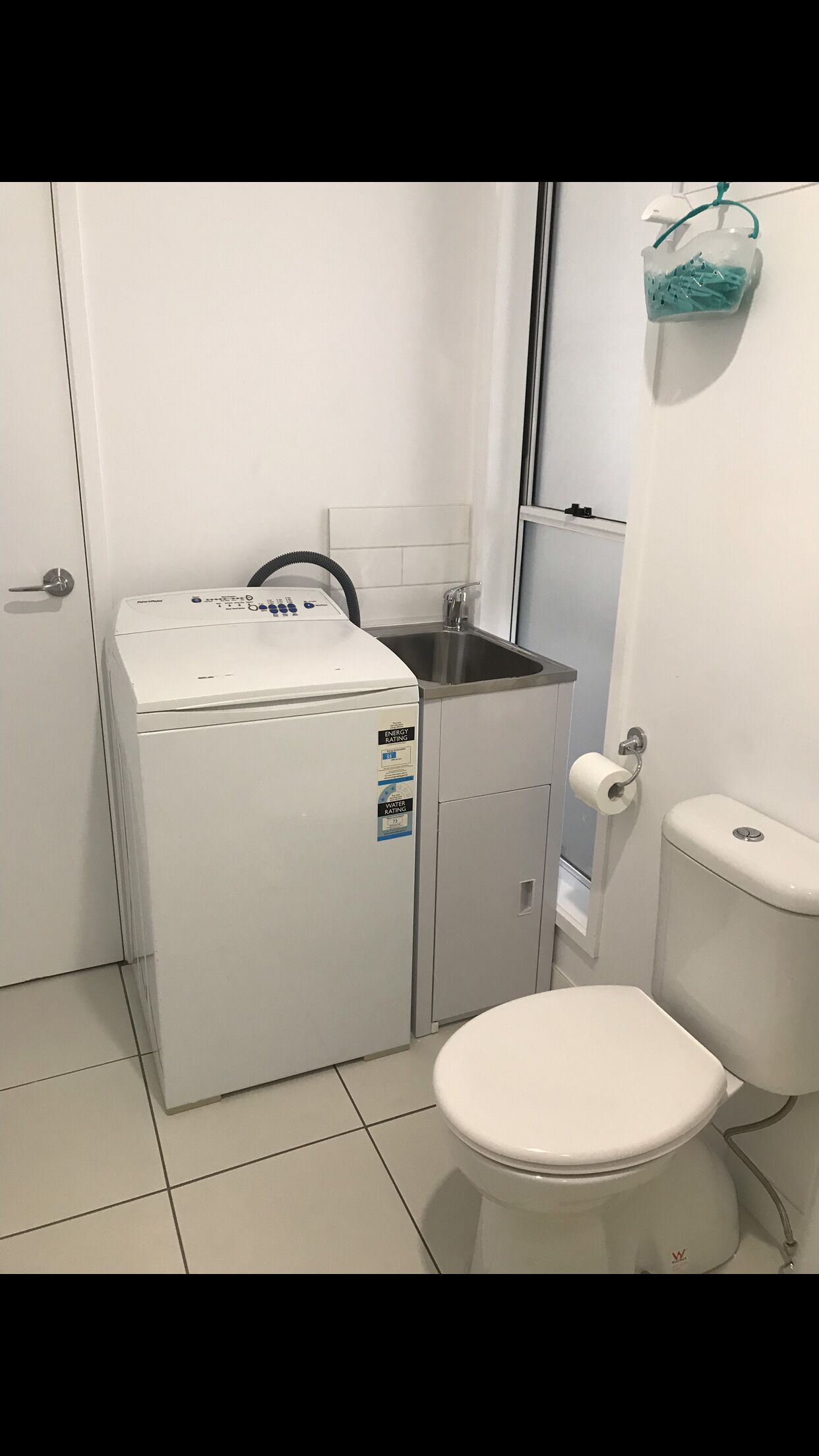 Fully self contained studio apartment with separate laundry/bathroom.