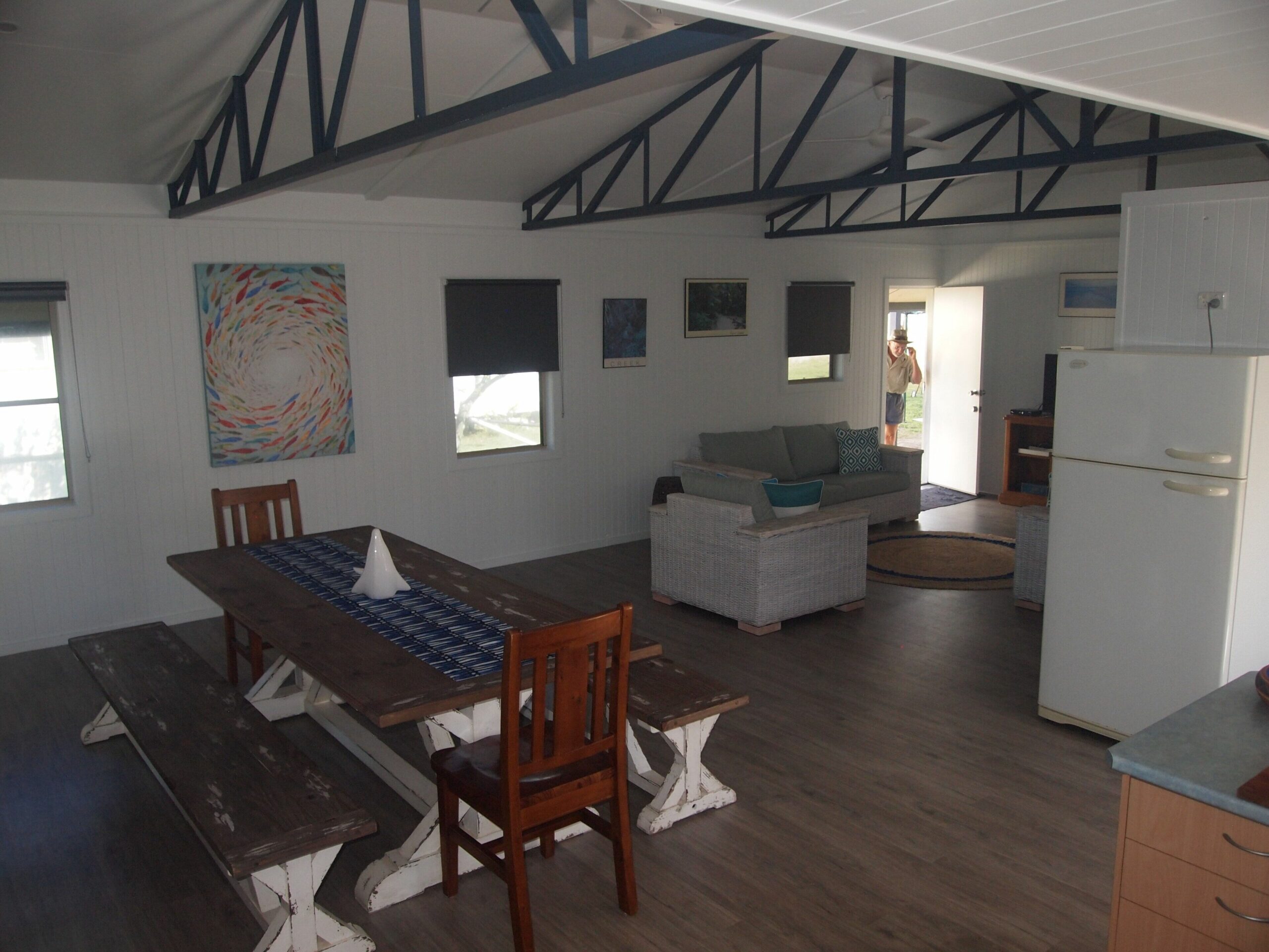 Pipis at Poyungan, "The Shores" one of the few beachfront homes on Fraser island