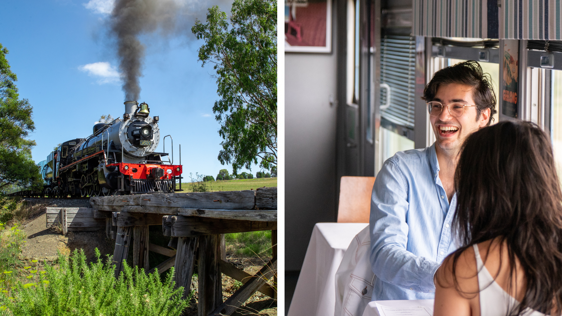Q Class – Table for 2 (departs Queenscliff – Steam)