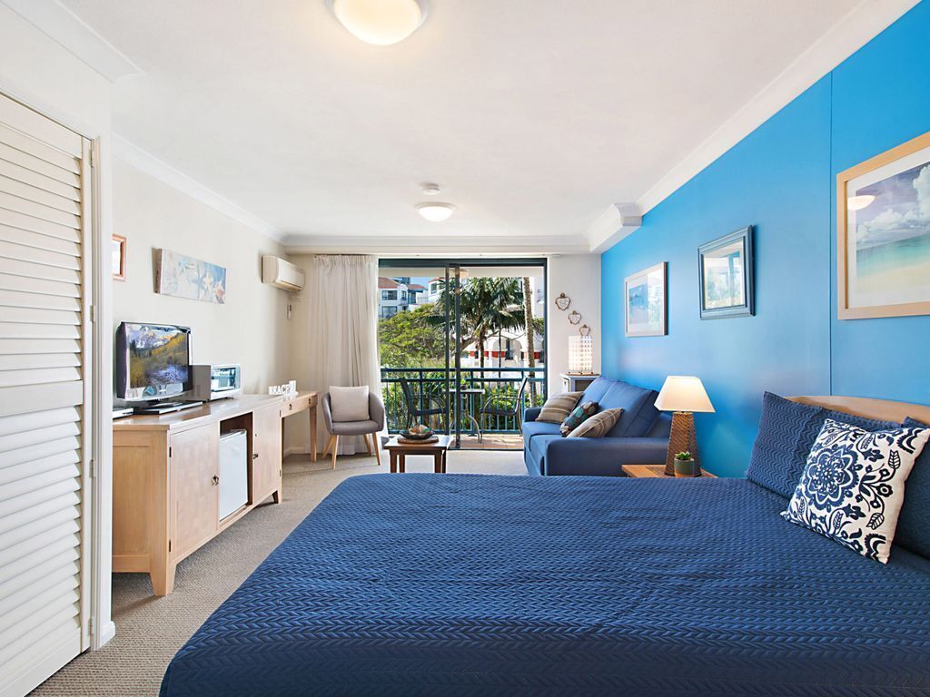 Calypso Plaza Resort Unit 215 Motel Style room in resort style complex on Coolangatta beach