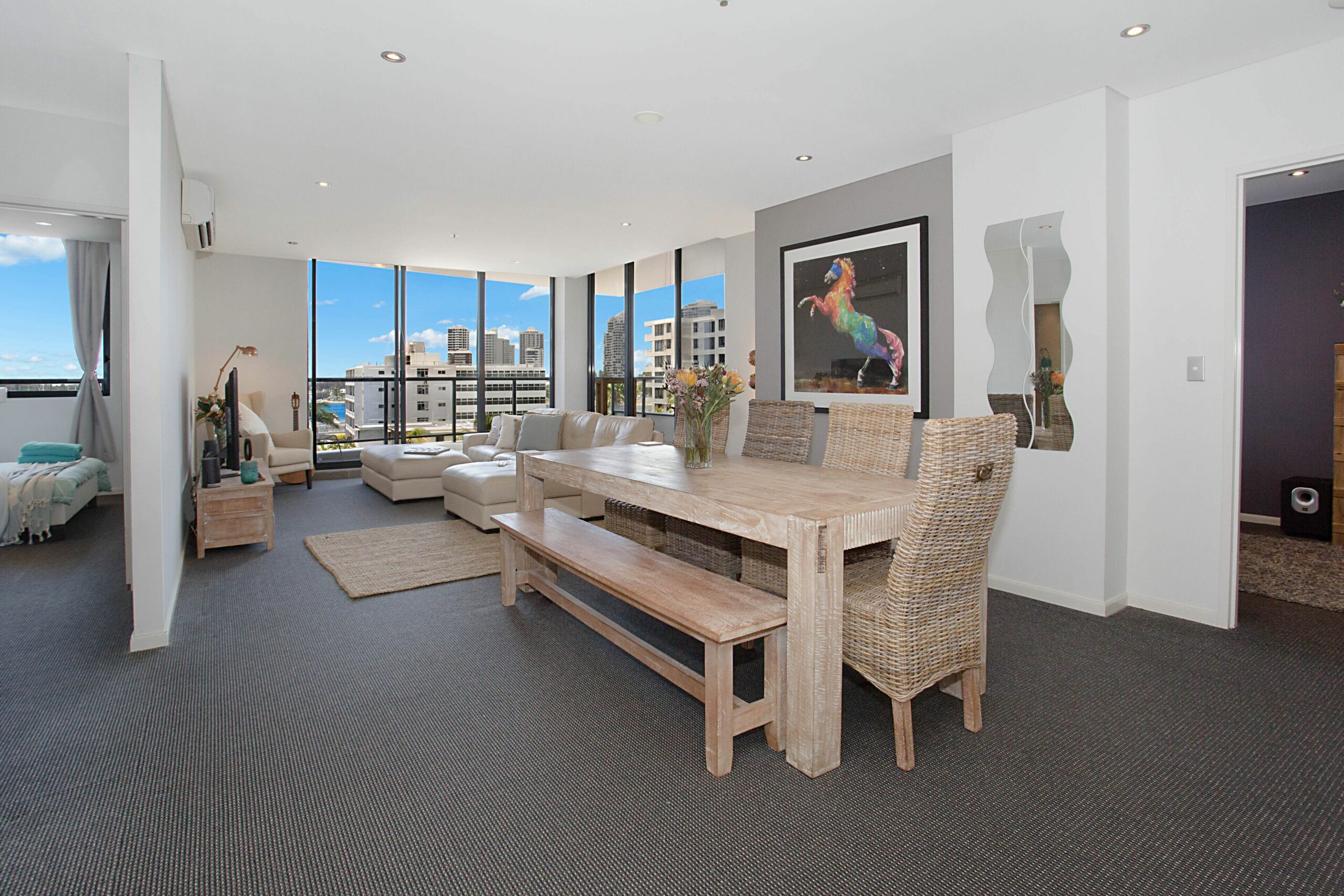 Immaculate 3 Bedroom Apartment Central Gold Coast. Modern Stylish