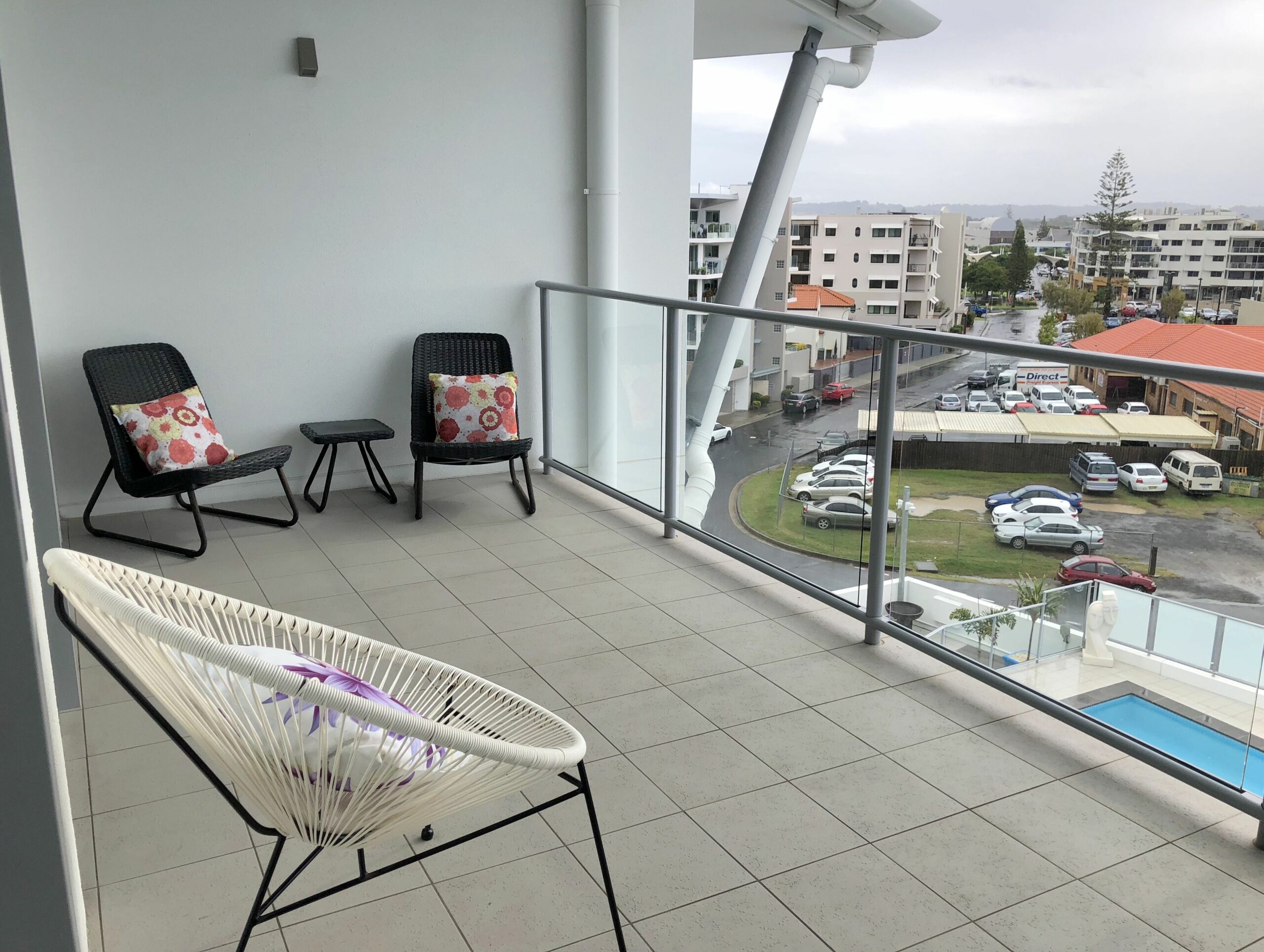 Top Floor Ramada Complex, North Facing Balcony Overlooking Town and Pool Below