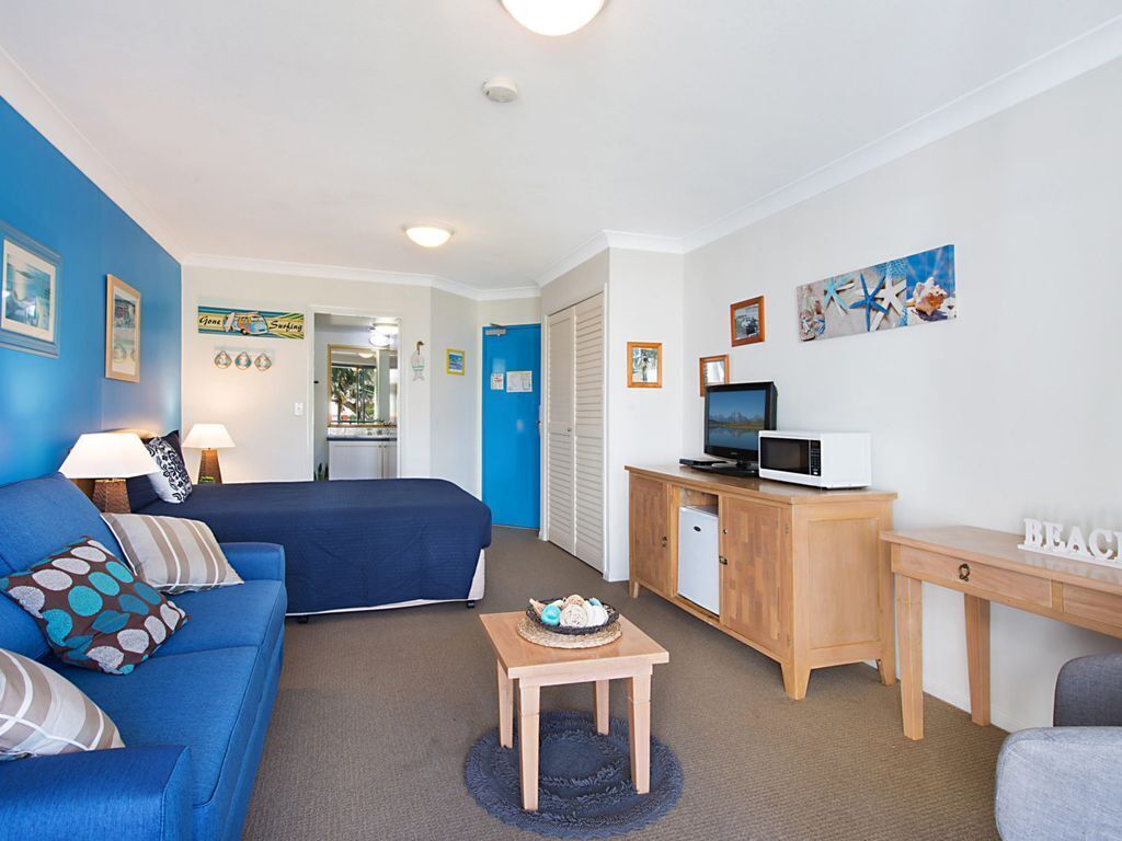 Calypso Plaza Resort Unit 215 Motel Style room in resort style complex on Coolangatta beach