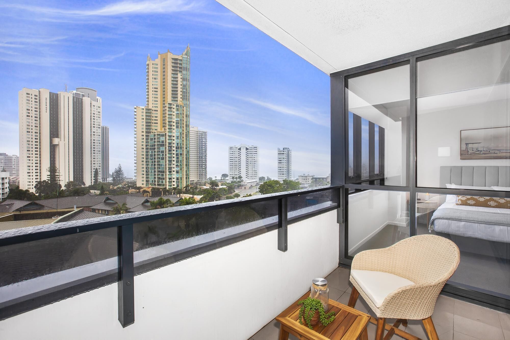 Sunny Modern Two-bedroom Pad Steps From the Beach