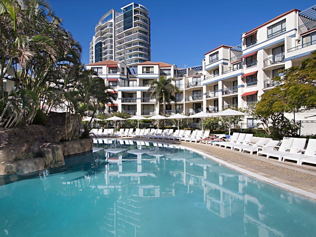 Calypso Plaza Resort Unit 215 Motel Style room in resort style complex on Coolangatta beach