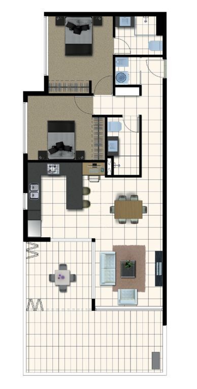 Super Central ~ 2x Apartments ~ 4bed/4bath/2car/2balcony's