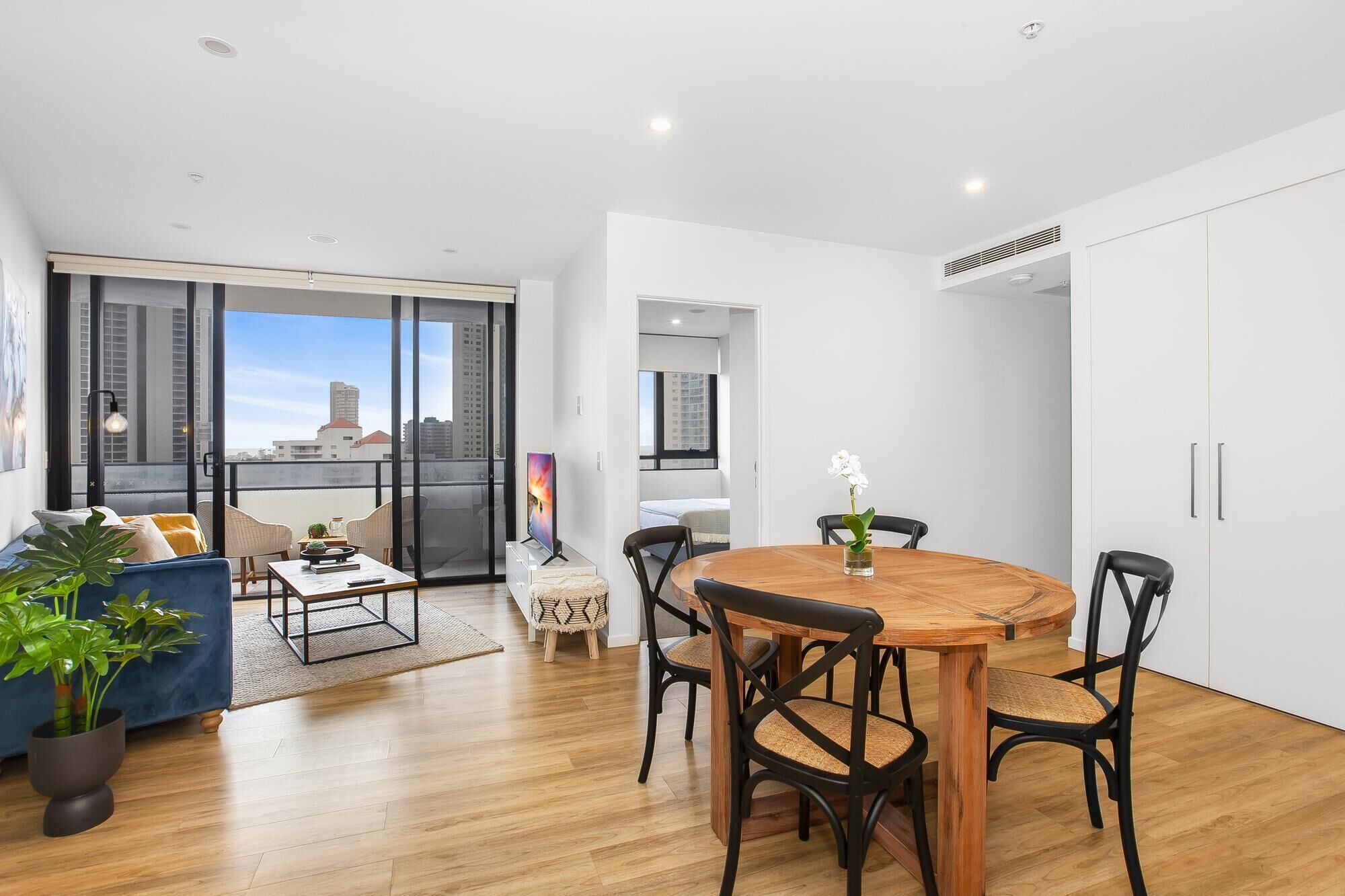 Sunny Modern Two-bedroom Pad Steps From the Beach