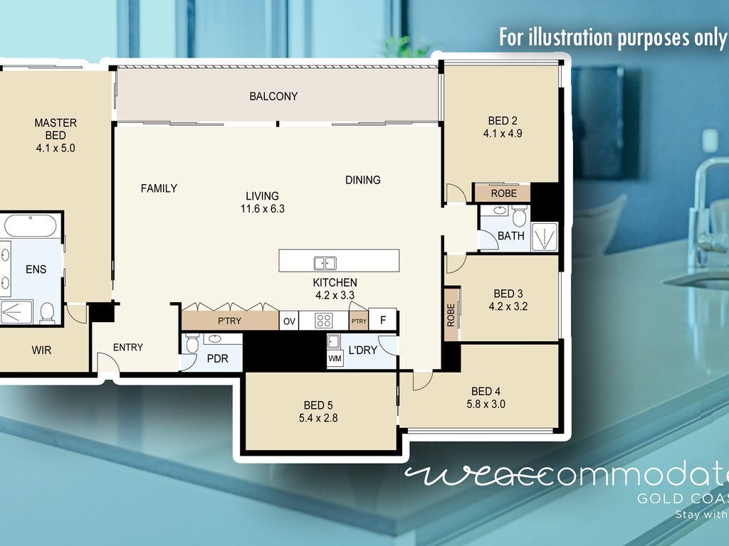 Circle on Cavill 5 Bedroom Sub Penthouse We Accommodate