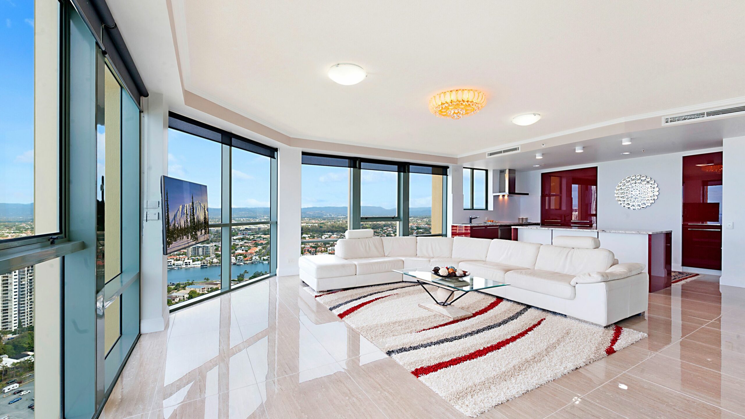 Surfers Paradise Luxury Apartment Ocean Front Panorama