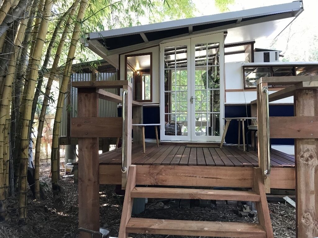 Tiny boathouse private eco-retreat