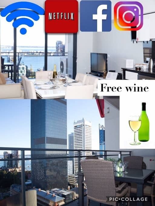 Central CBD Exec Stunning View Wifi Netflix Wine