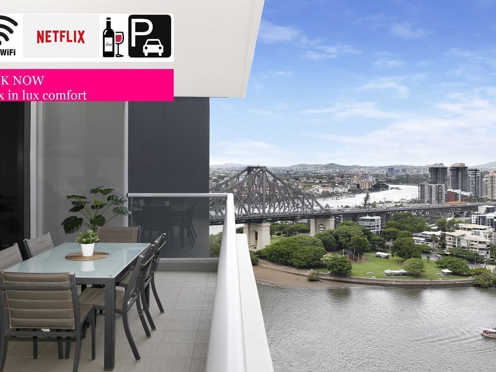 Executive 3 Bedroom Family Suiteriver Viewswifibrisbanecarpark