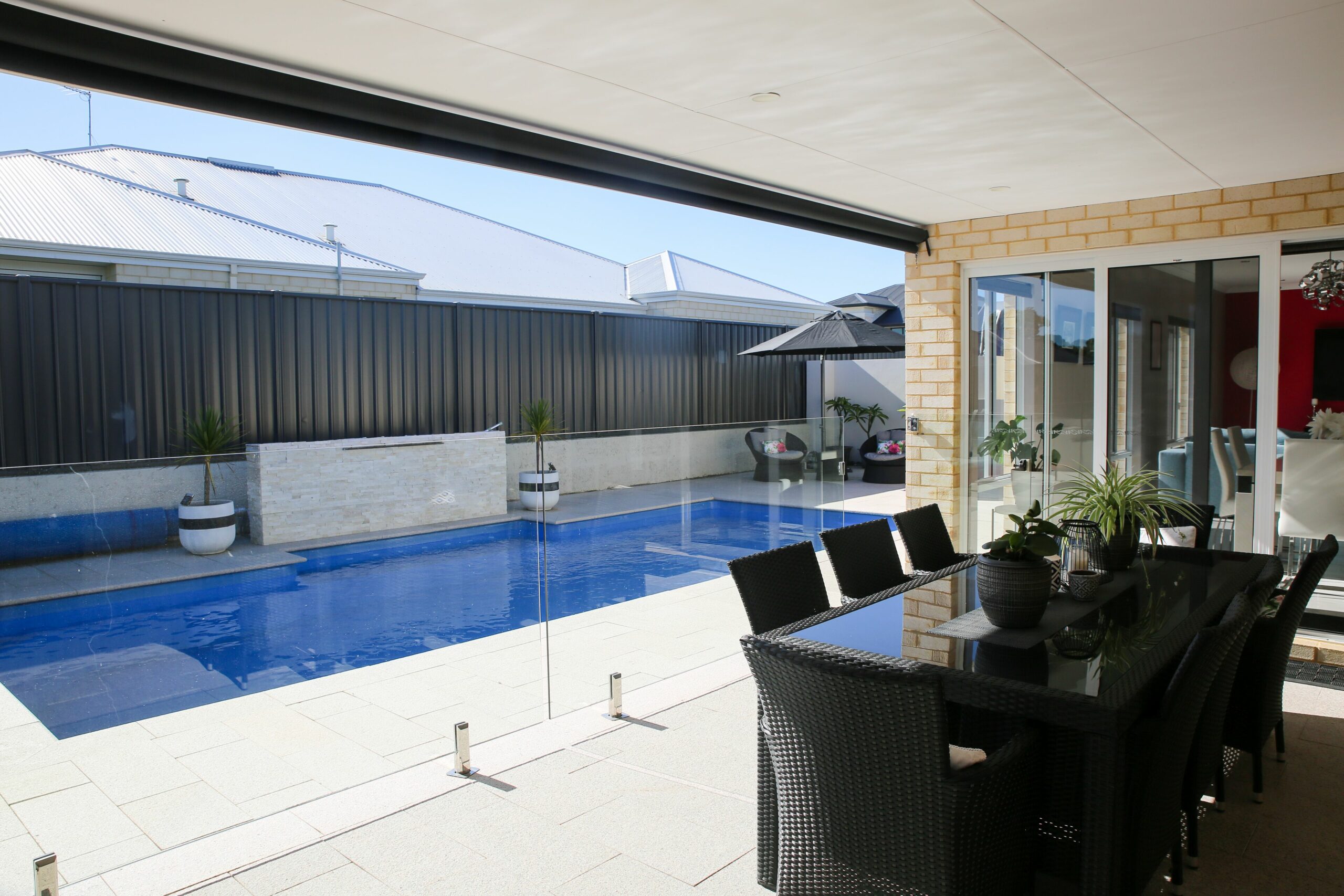 Happy Stays modern home with pool