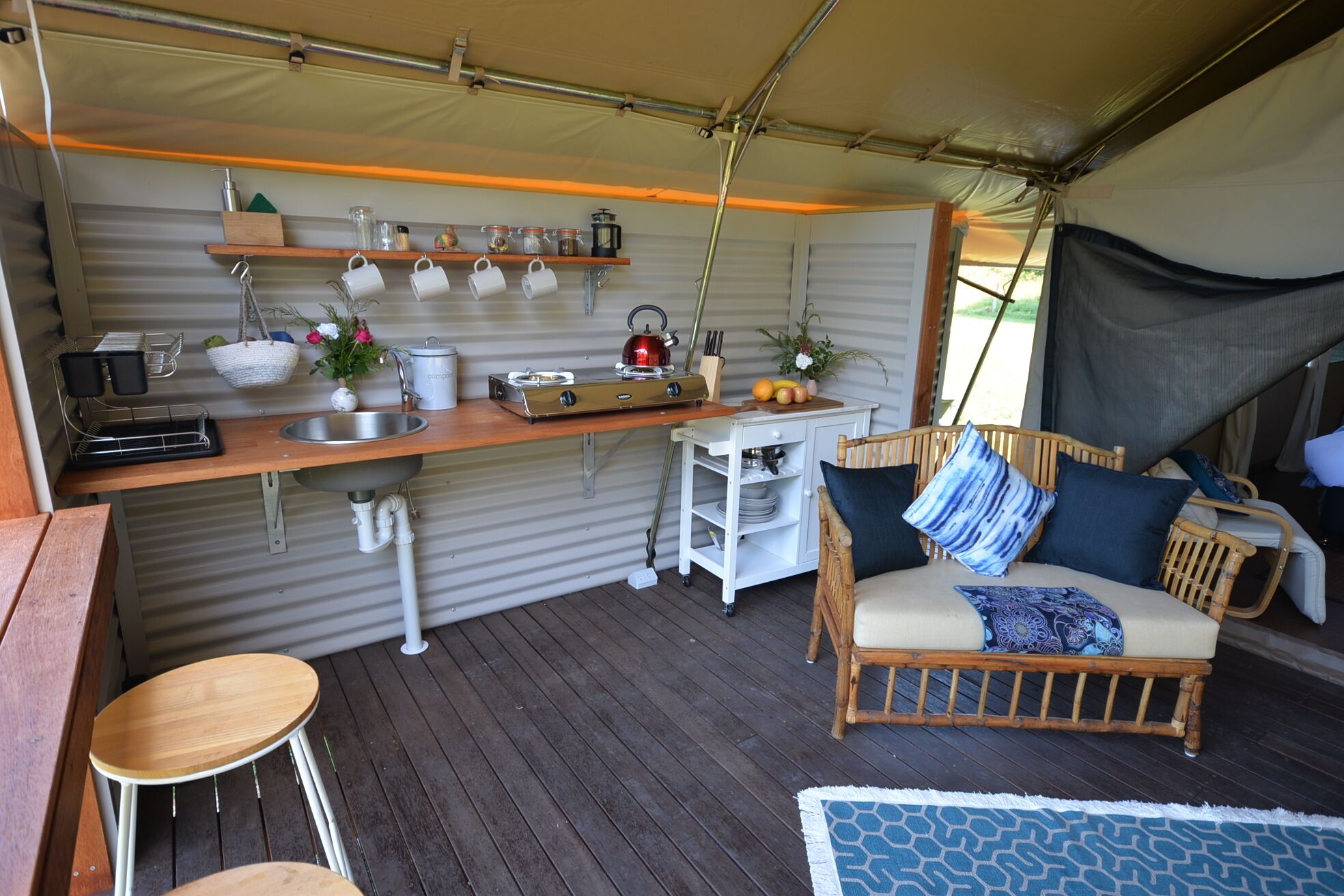 Glamping@byron Luxury Tent #2- With Outdoor Bath!