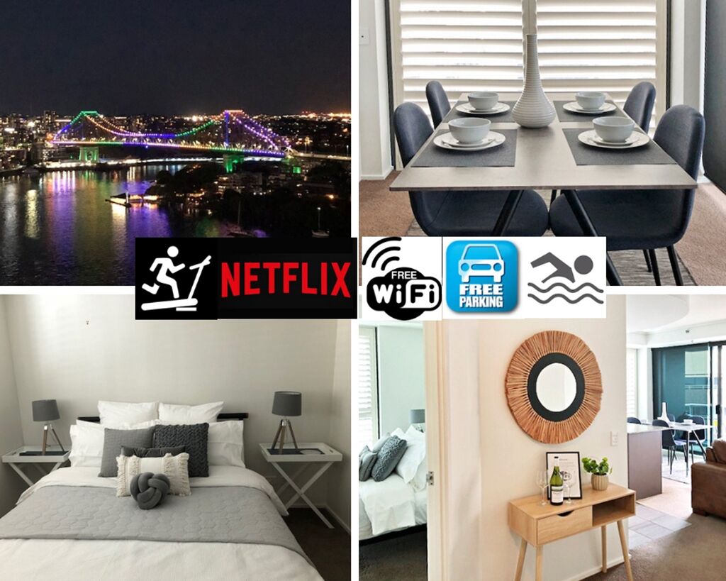 Brisbanecbd 2bed'rm/2bath Amazing Story Bridge Views. Minutes to Eagle St Pier