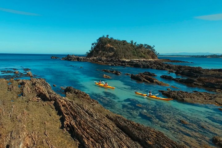 Half Day Sea Kayak Tour from Batemans Bay with Morning Tea and Snorkeling