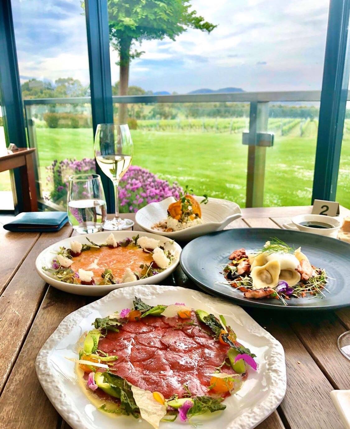 Flight and Feast Frogmore Creek Cellar Door and Restaurant Coal