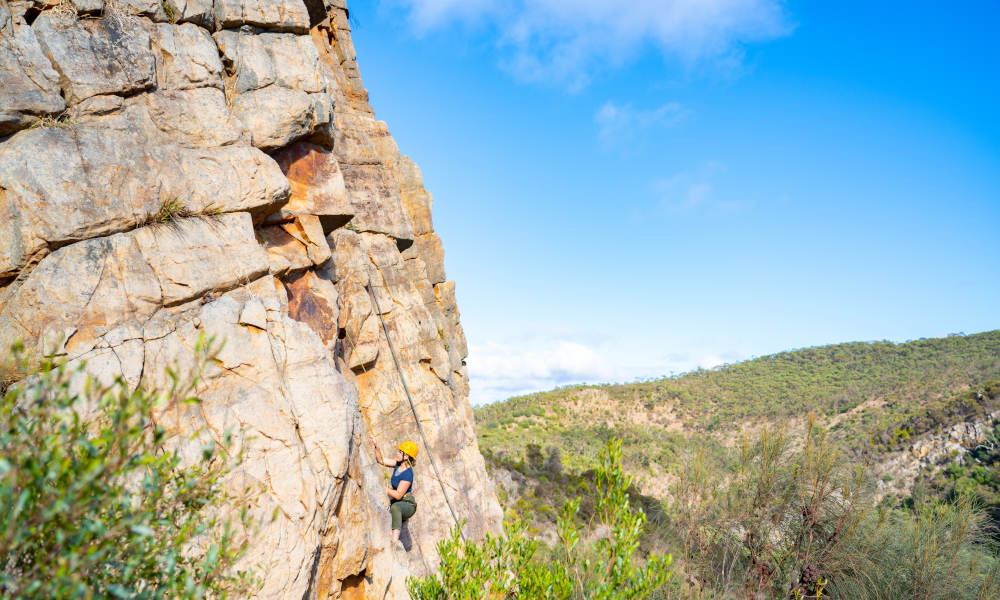 Rock Climb And Abseil At Onkaparinga