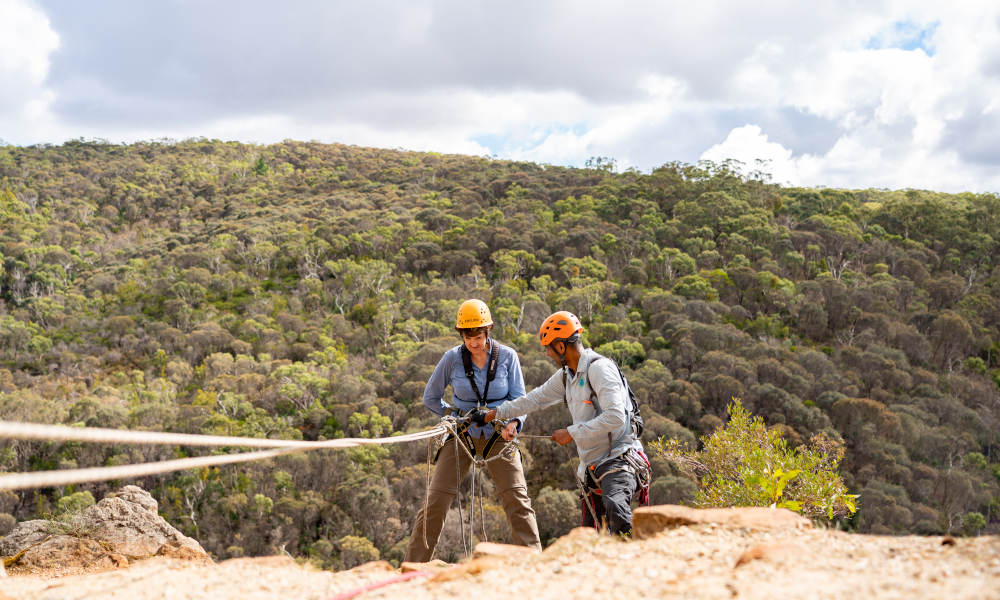 Rock Climb And Abseil At Onkaparinga