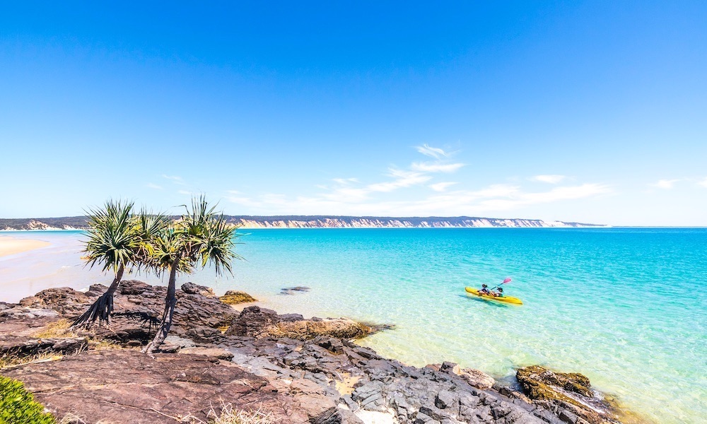 Rainbow Beach Dolphin Kayak & 4WD Beach Drive Adventure