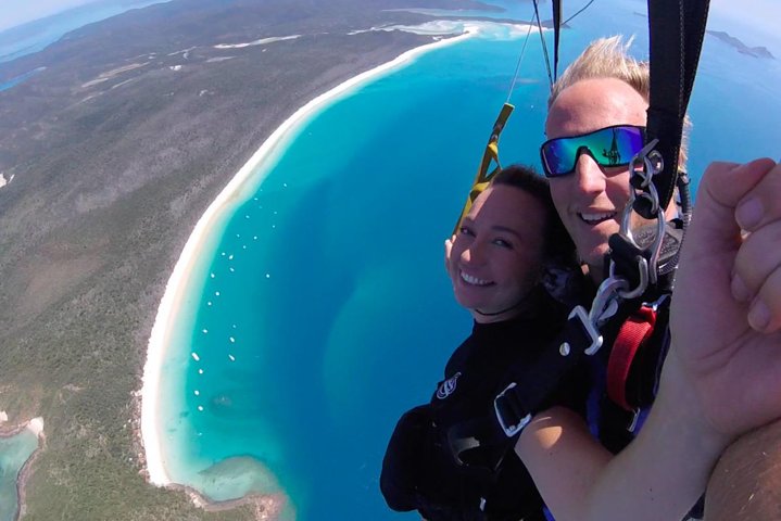 Whitehaven Beach Tandem Skydive with beach landing!