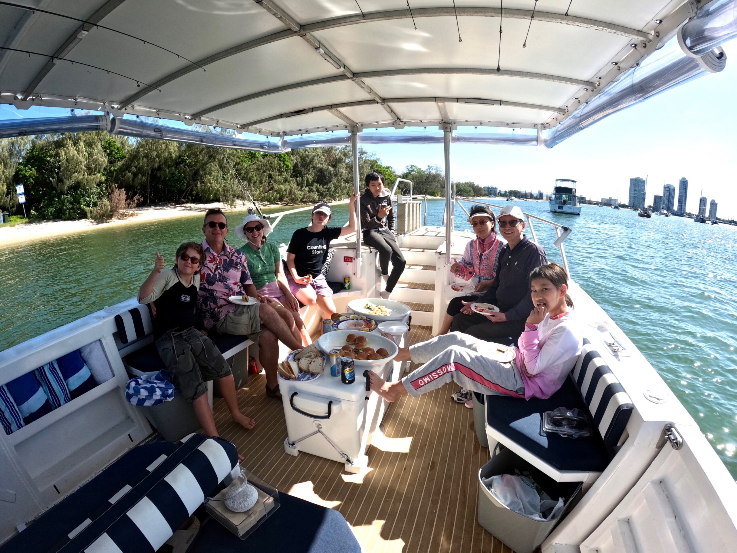 'Day Out on the Water' 5 hour PRIVATE LUNCH CHARTER - Pickup from Runaway Bay.