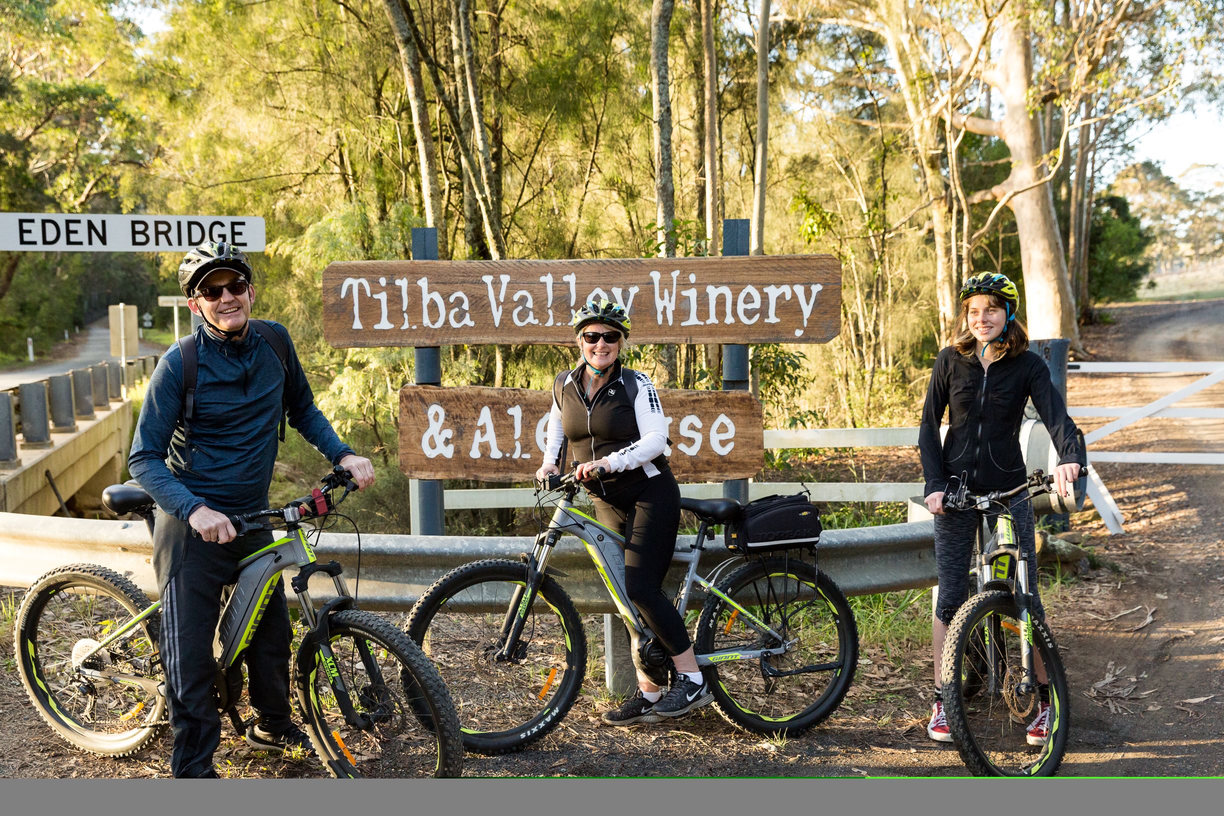 SELF GUIDED E-BIKE TOUR – PEDAL TO PRODUCE SERIES – NAROOMA TO TILBA VALLEY WINERY & ALE HOUSE VIA OLD HIGHWAY-  4 Hour  with return transfers