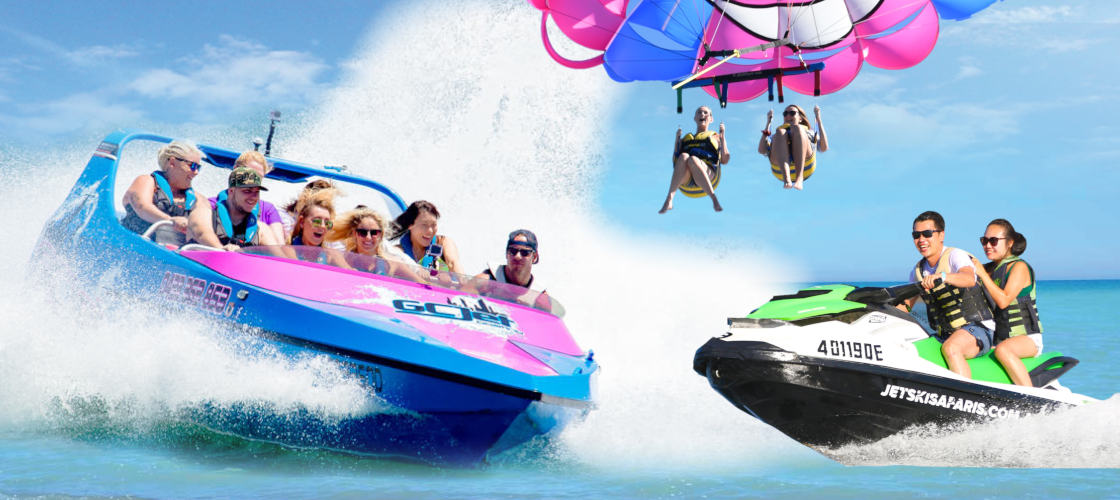 Gold Coast Parasail, Jet Boat and Jet Ski Combo