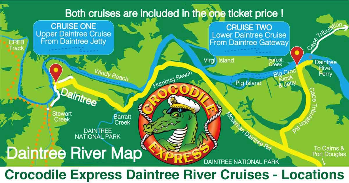 Crocodile Express Daintree Rainforest & Wildlife Cruise (from Daintree Village)