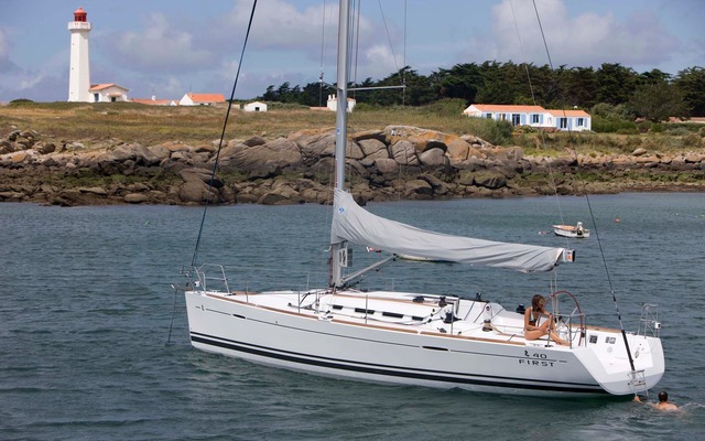 Skippered Beneteau First 40 for up to 17 passengers